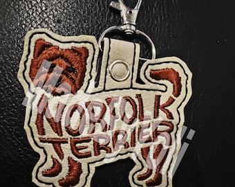 Norfolk Terrier Keychain
