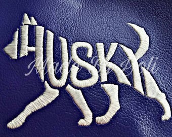 Embroidery Design Digitized Husky Text Fill 4 x 4
