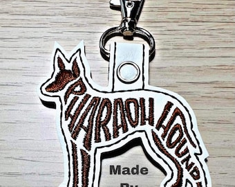 Pharaoh Hound Keychain 4 x 4 Etsy Download Embroidery Design Digitized