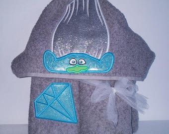 Embroidery Design Digitized  Shimmer Troll Applique 5 x 7