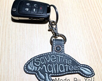 Save the Manatee Keychain