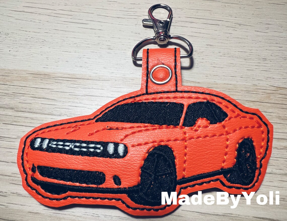C Sports Car Keychain Etsy