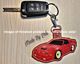 Embroidery Design Digitized 1989 T Am Keychain 4 x 4