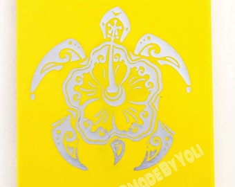 Turtle of the Sea Canvas Wall HTV Art