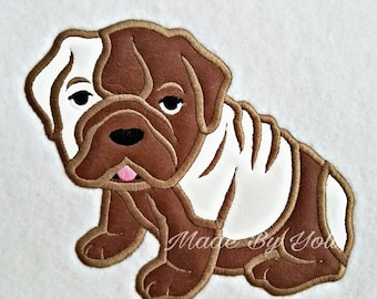 Embroidery Design Digitized Bulldog 5 x 7 Applique