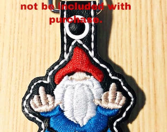 Embroidery Design Digitized Naughty G Birds Keychain 4 x 4