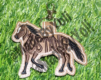 Mustang Horse Keychain 4 x 4
