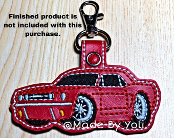 Embroidery Design Digitized Old M 4 x 4 Keychain