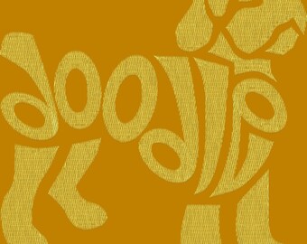 Doodle Text Fill 5 x 7 Embroidery Design Digitized