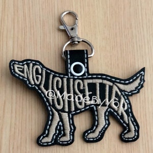 English Setter Keychain
