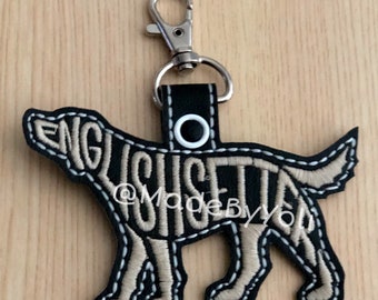 English Setter Keychain
