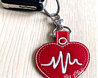 Heart Beat Keychain