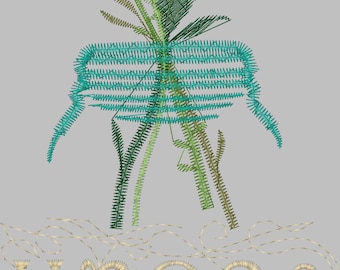 Herbs Jar 5" x 7" Embroidery Design Digitized