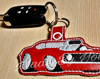 Embroidery Design Digitized Car Keychain 4 x 4