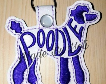 Poodle Keychain