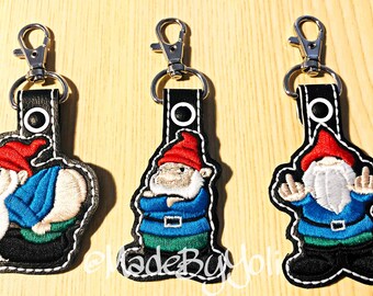 Embroidery Design Digitized 3 Naughty  Keychain 4 x 4