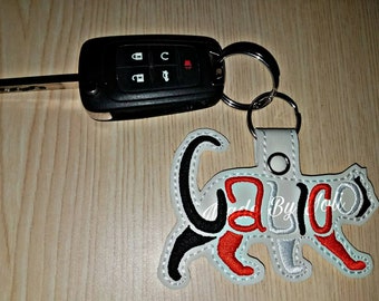 Calico Cat Keychain