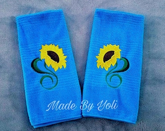 Embroidery Design Digitized Sunflower 4 x 4 Applique