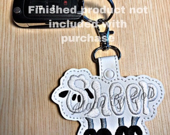 Embroidery Design Digitized Sheep Keychain 4 x 4