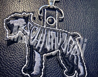 Giant Schnauzer Keychain 4 x 4