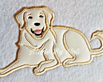 Embroidery Design Digitized Golden Retriever 5 X 7 Applique