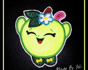 Embroidery Design Digitized Sour Apple Applique 5 x 7