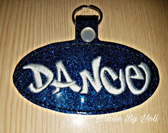 Embroidery Design Digitized Dance Keychain 4 x 4