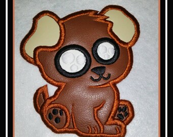 Embroidery Design Digitized Puppy Applique 4 x 4