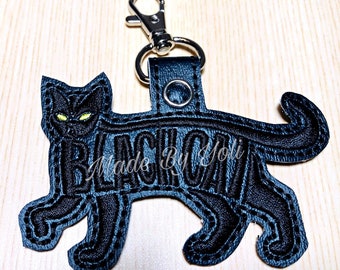Black Cat Keychain