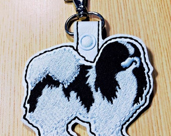 Japanese Chin Keychain
