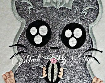 Embroidery Design Digitized Hamster 5 x 7 Applique
