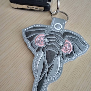 Tribal Elephant Keychain