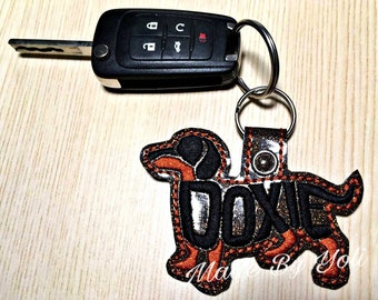 Doxie Text Keychain