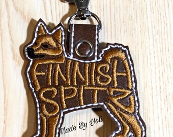 Finnish Spitz Keychain