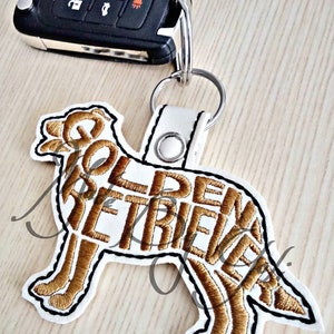 Golden Retriever Keychain
