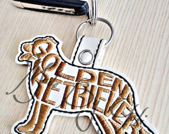 Golden Retriever Keychain
