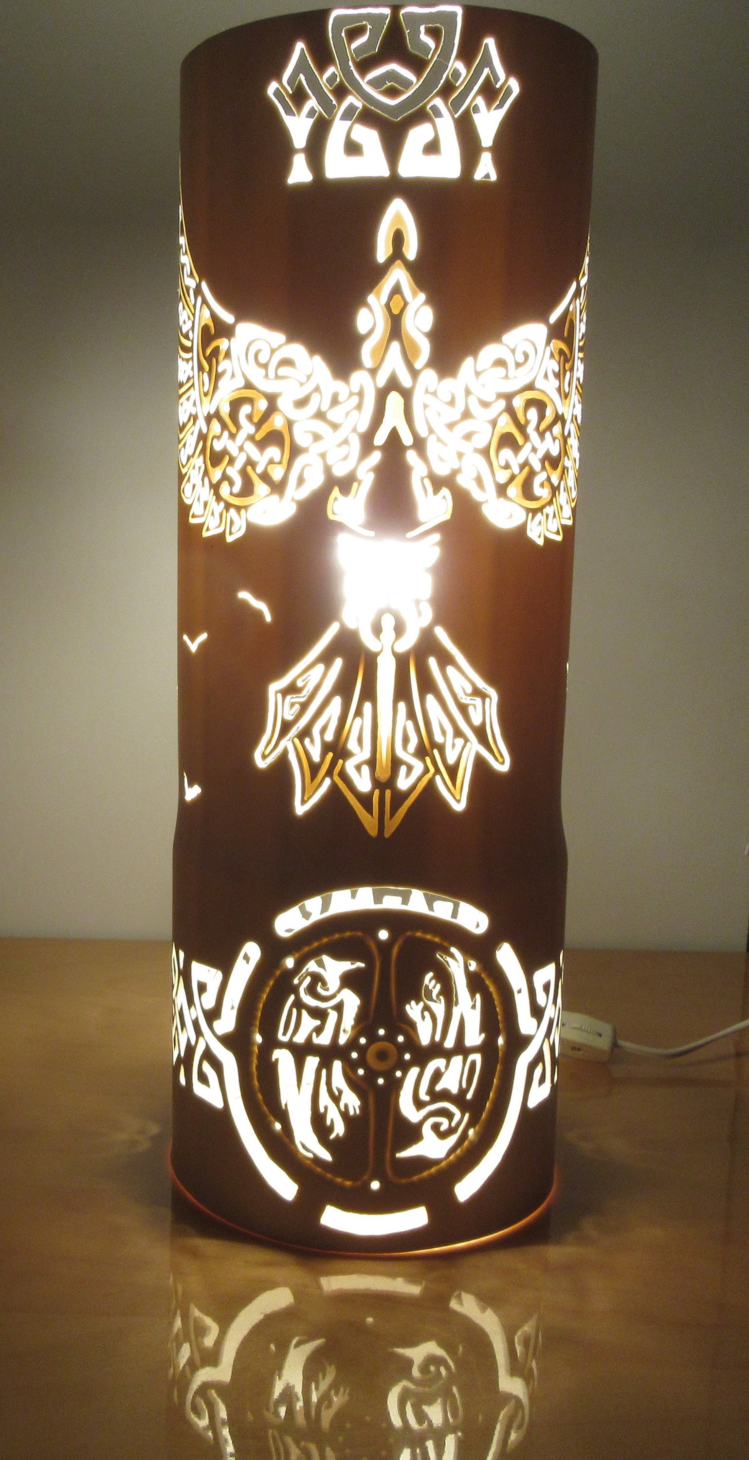 Viking Shield Table Lamp/ Battle Ready Viking Shield/ Ragnar Viking