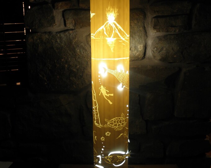 RESERVED CUSTOM ORDER Hawaiian Floor Lamp Lighting Christmas - Etsy