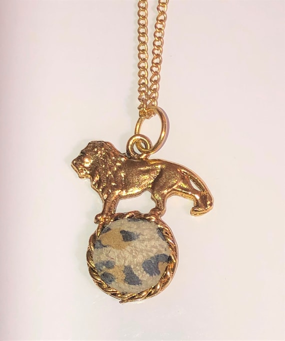 Lion choker necklace deals
