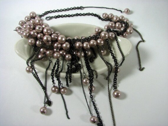 Vintage 20" Swarovski Glass Pearl Jewelry SET.  N… - image 5