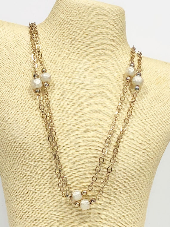 Vintage 58" Long Gold Chain Necklace.  Specialty … - image 8