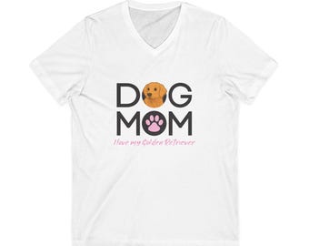Golden Retriever Dog Mom Shirt, I Love My Golden Tee,  Cute Golden Illustration,  Dog Lover Gift, Lab Mom