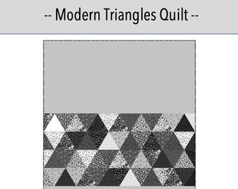 Modern Triangles Quilt - PDF Pattern