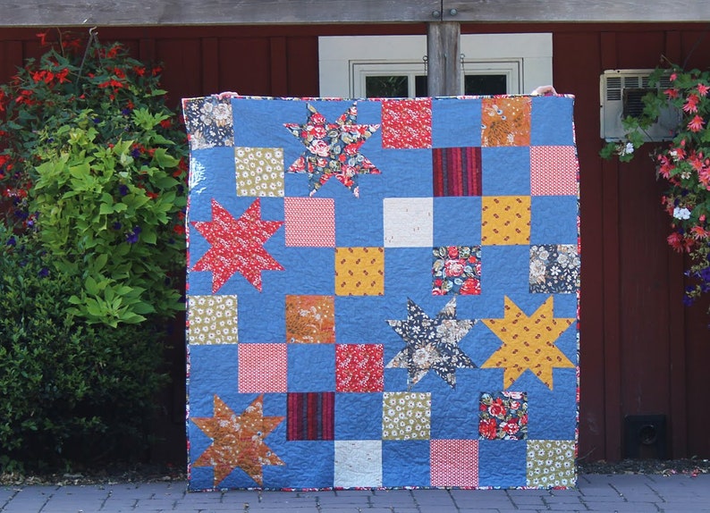 Enchanted Stars Quilt PDF Pattern Etsy