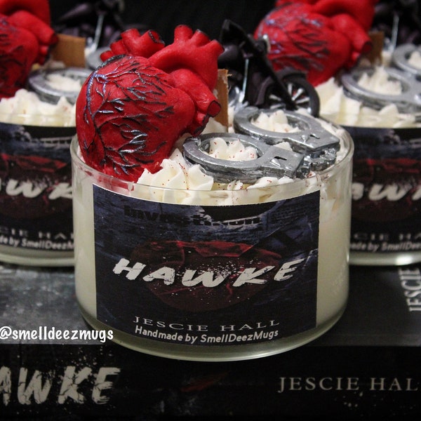 Hawke Inspired Candle|Hawke|Jescie Hall|Jescie Hall Books|Romance|Book Inspired|Romance Book|Gifts|Book Lover