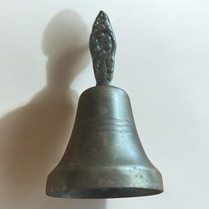 Vintage BRASS TABLE BELL School Bell
