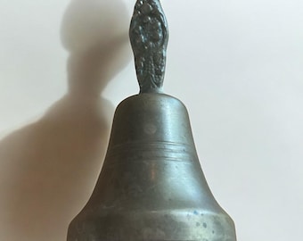 Vintage BRASS TABLE BELL School Bell