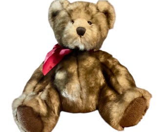 VINTAGE DANNY BEAR Faux Mink Bombay Company 2003 By Russ Berrie