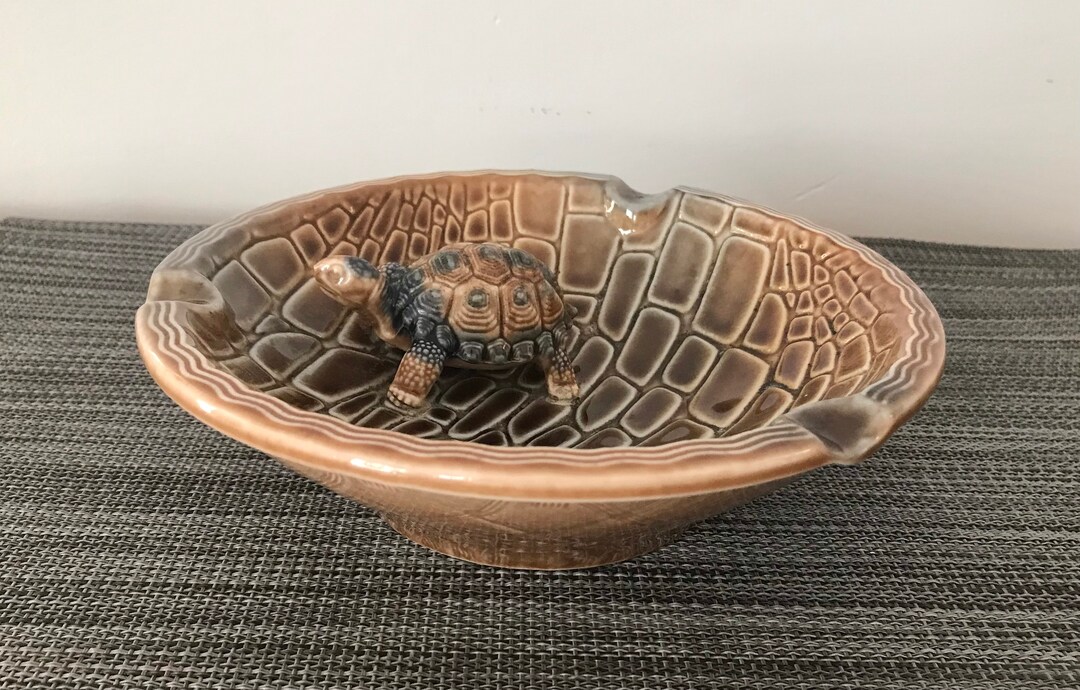 Vintage Wade Porcelain Tortoise Ashtray, Vintage 1970s, Made in England