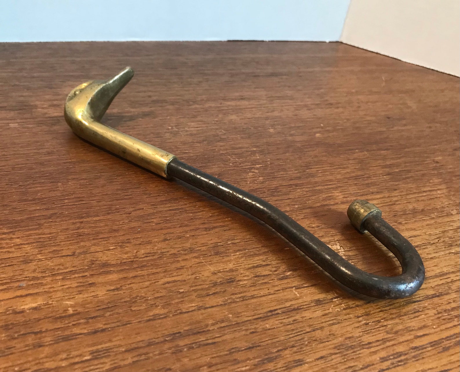 1970's Brass Duck Head Iron Damper Hook Brass Screw On | Etsy
